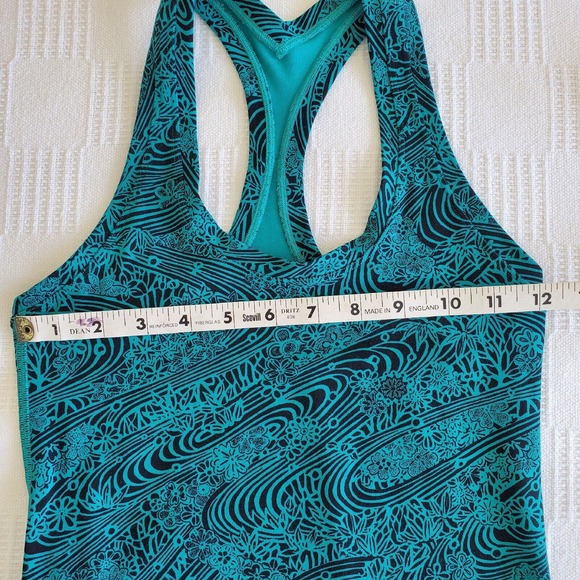 Lululemon | CRB Cool Racerback II Tank | Kitakami Viridian Green Black | 2 - Picture 13 of 14